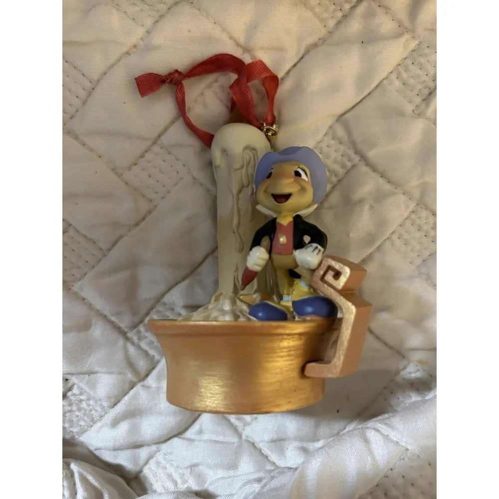 2013 Disney Sketch Book Pinocchio Jiminy Cricket Christmas Ornament WORKS